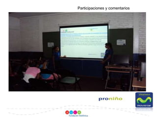 Participaciones y comentarios