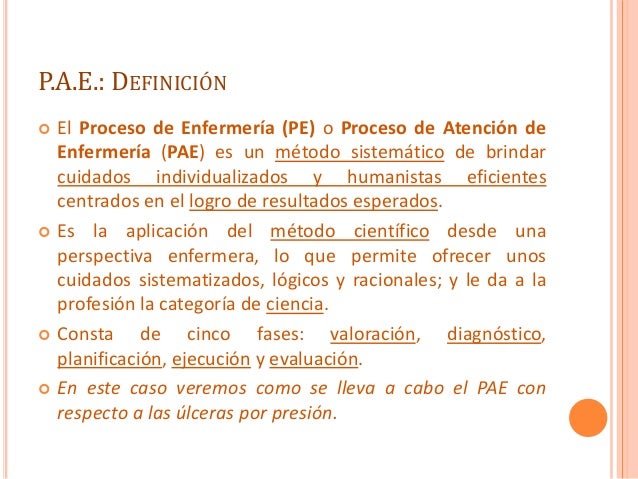 PAE: Úlceras por presión