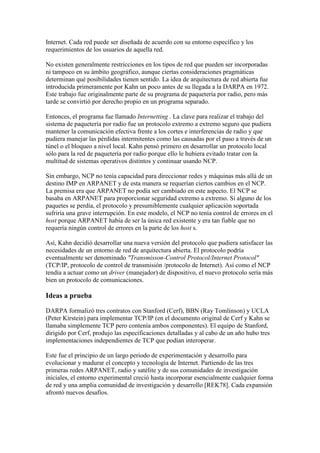 Trabajo internet  historia