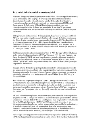 Trabajo internet  historia