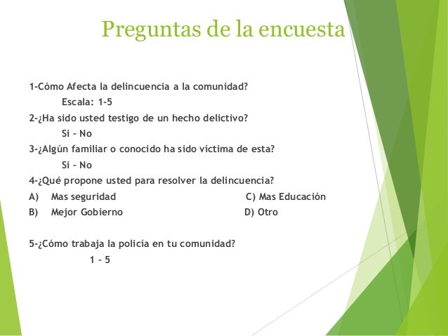 Encuesta sobre la Delincuencia