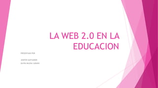 LA WEB 2.0 EN LA
EDUCACION
PRESENTADO POR

JENIFER SANTANDER
DAYRA MILENA JURADO

 