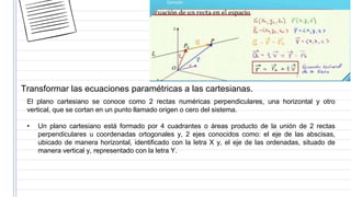 ecuaciones parametricas