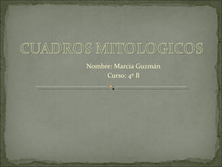 Nombre: Marcia Guzmán Curso: 4º B 