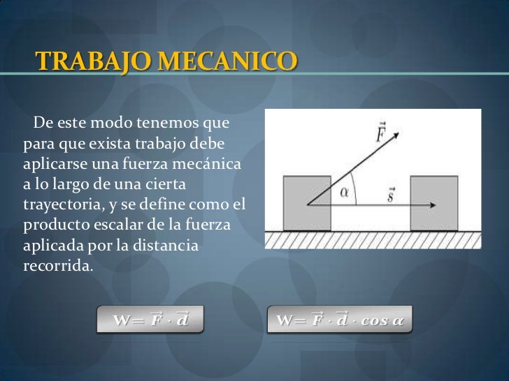 Trabajo mecanico