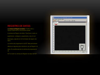 REGISTRO DE DATOS
 