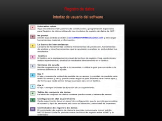 Registro de datos
 