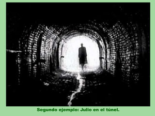 Segundo ejemplo: Julio en el túnel.
 