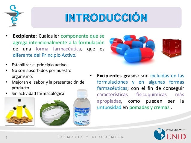 Que Es Un Excipiente En Farmacologia es.slideshare.net