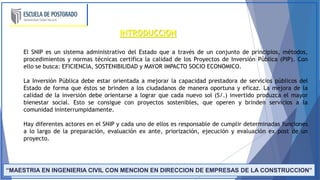 Snip Region TRABAJO N° 01 REGIONES SNIP EN TODO EL SISTEMA | PPTX