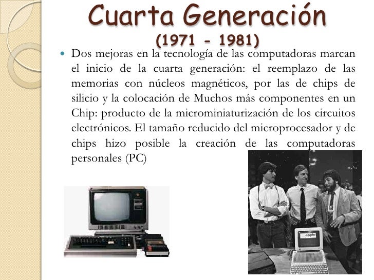 Resultado de imagen para generacion de los computadores
