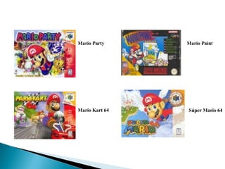 Mario Party Súper Mario 64 Mario Paint Mario Kart 64 