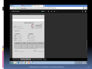 DIFERENCIAR LAS FUNCIONES DEL SISTEMA OPERATIVO 20
 