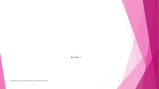 BLOQUE 1
DIFERENCIAR LAS FUNCIONES DEL SISTEMA OPERATIVO 4
 