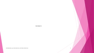 BLOQUE 2
DIFERENCIAR LAS FUNCIONES DEL SISTEMA OPERATIVO 9
 