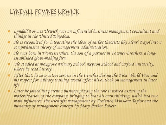 Urwick Lyndall Urwick - Alchetron, The Free Social Encyclopedia