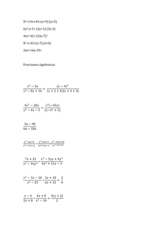 Trabajo final matematicas