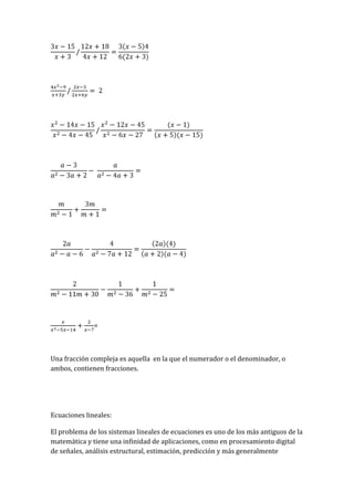 Trabajo final matematicas
