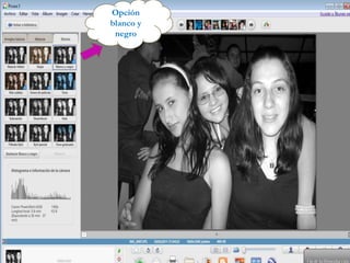 Opción blanco y negro