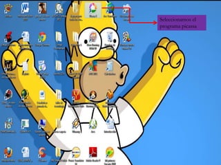 Seleccionamos el programa picassa