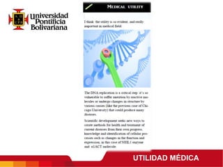 UTILIDAD MÉDICA
 