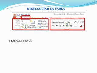 1. BARRA DE MENUS
 