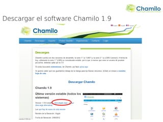 Descargar el software Chamilo 1.9
 