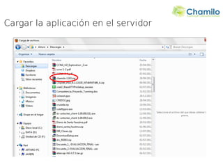Cargar la aplicación en el servidor
 