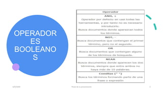 operadores boleanos | PPTX