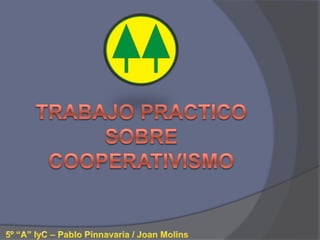 Trabajo Practico  sOBRECooperativismo 5º “A” IyC – Pablo Pinnavaria / Joan Molins 