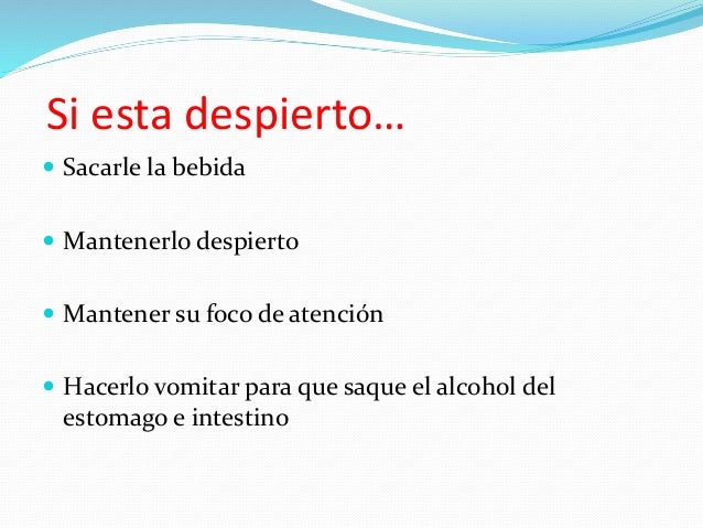 Si dejará a beber el marido