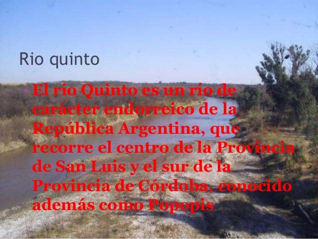 rios de argentina rio quinto