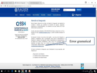 Error gramatical
 