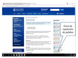 Error de
repetición
de palabra
 