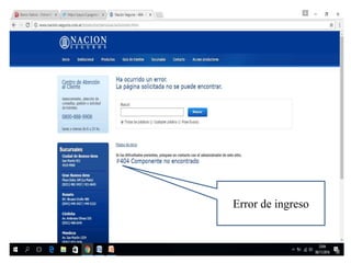 Error de ingreso
 