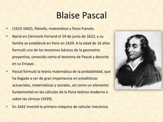 Trabajo práctico de matemática - Grandes Matemáticos de la Historia | PPTX