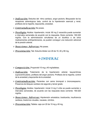 Trabajo primera parte guia farmacologica nuevo 3 | DOC