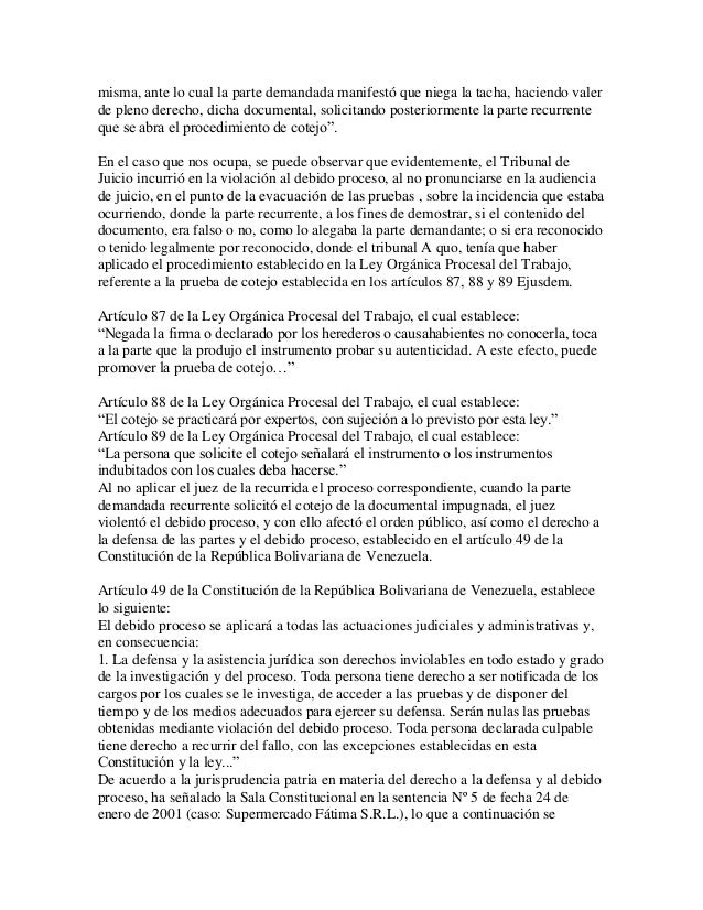 REGIMEN procesal laboral