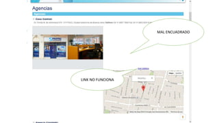 MAL ENCUADRADO 
LINK NO FUNCIONA 
 