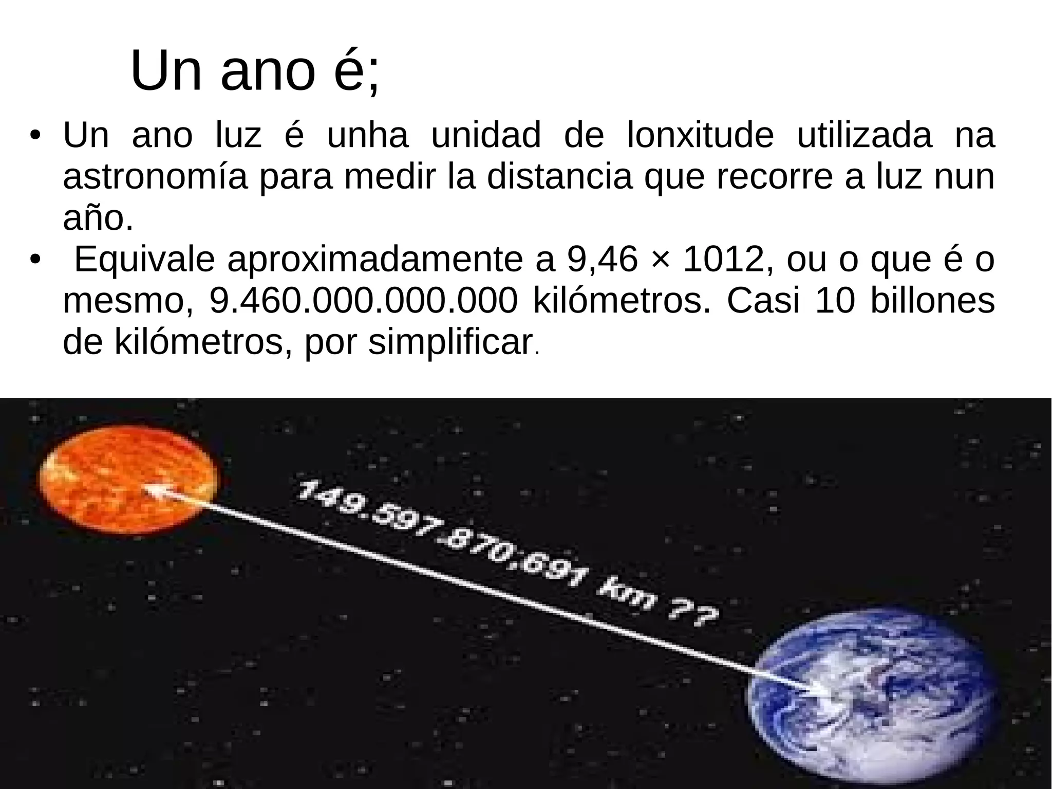 Trabajo Que é Un Ano Luz Odp