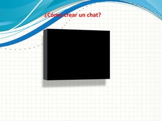 ¿Cómo crear un chat?
 