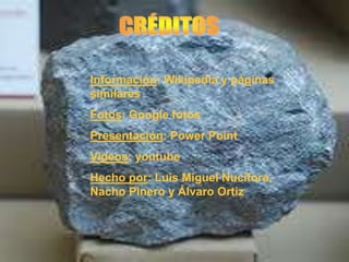Información: Wikipedia y páginas
similares
Fotos: Google fotos
Presentación: Power Point
Videos: youtube
Hecho por: Luis Miguel Nucifora,
Nacho Pinero y Álvaro Ortiz
 