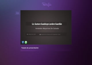 Tarjetadepresentación
Portafolio
 