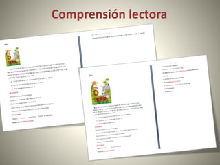 Comprensión lectora
 