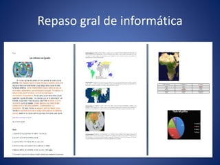 Repaso gral de informática
 