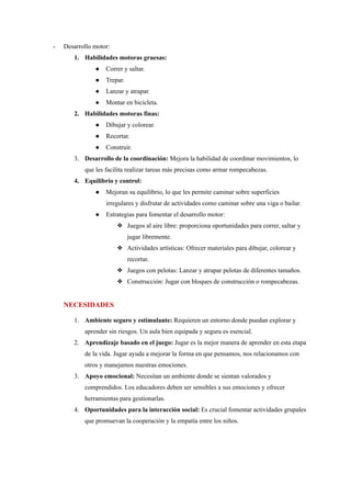 Trabajo sobre actividades para niños de 3 y 4 años | PDF