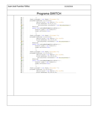 Juan José Fuentes Yáñez 15/10/2018
Programa SWITCH
 