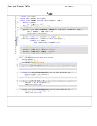 Juan José Fuentes Yáñez 15/10/2018
Reto
 