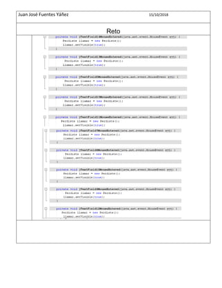 Juan José Fuentes Yáñez 15/10/2018
Reto
 