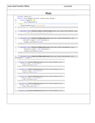 Juan José Fuentes Yáñez 15/10/2018
Reto
 